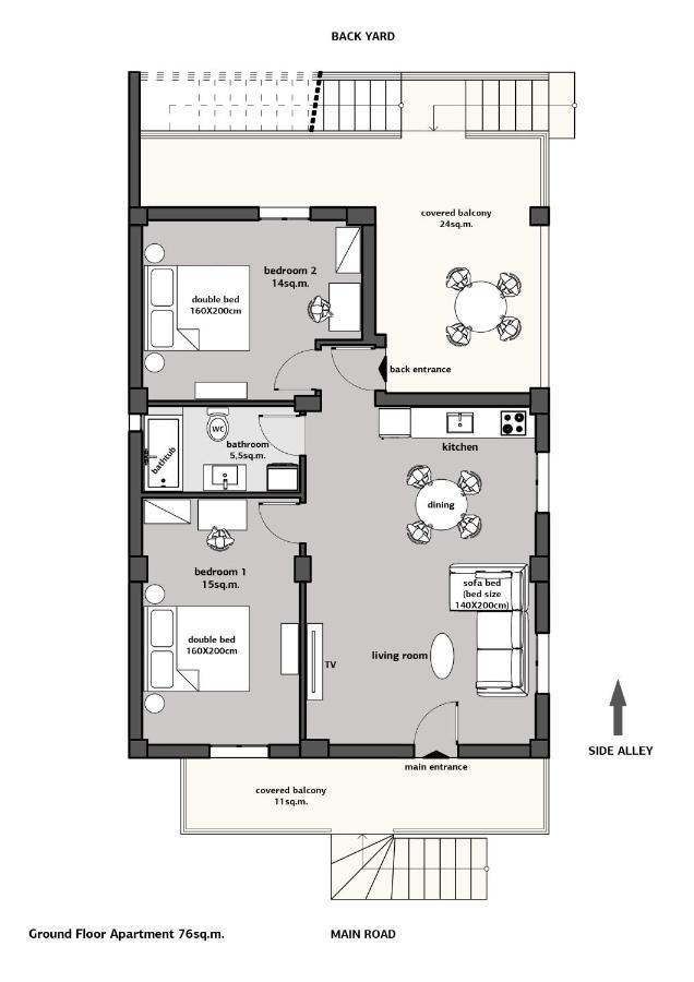 Indigo Apartment, เนอา มิคานิโอนา ภายนอก รูปภาพ